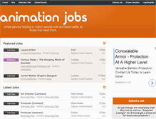 Tablet Screenshot of animatedjobs.com